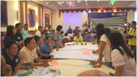 The participants during the workshop